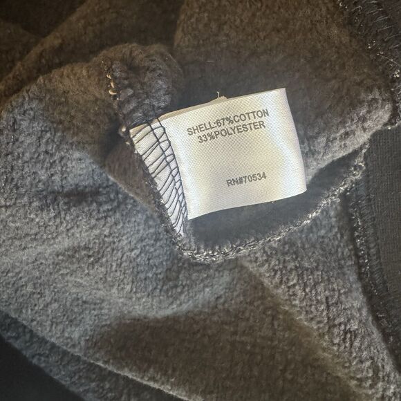 Orvis Pullover Mens XL Gray Quarter Zip Sweater Sweatshirt Hiking Outdoors - Picture 7 of 7